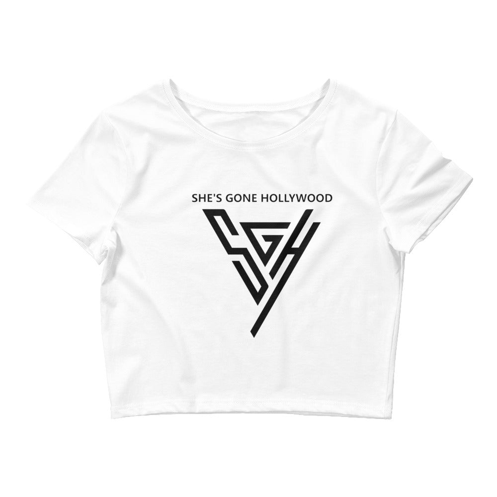 She’s Gone Hollywood Logo Crop Tee