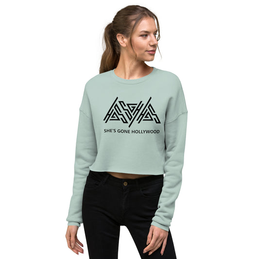 She’s Gone Hollywood Logo Crop Sweatshirt