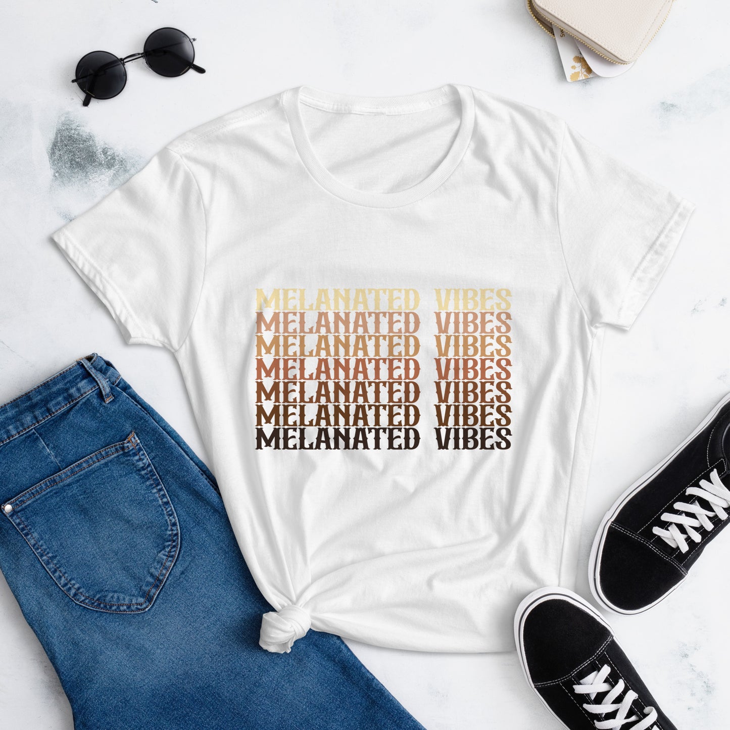 Melanated short sleeve t-shirt