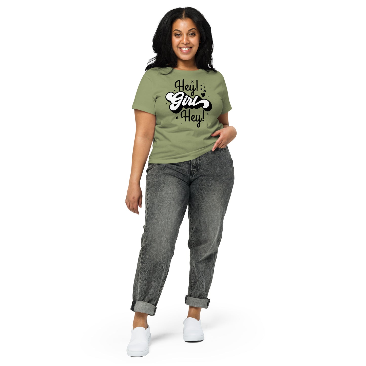 Hey Girl Women’s high-waisted t-shirt