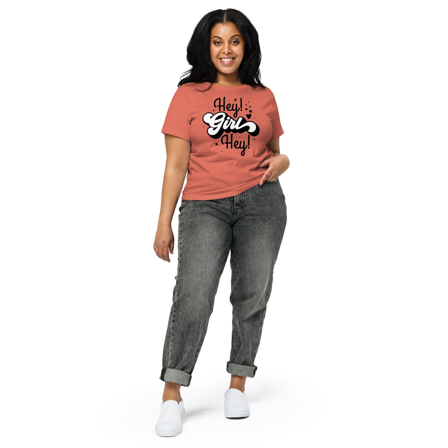 Hey Girl Women’s high-waisted t-shirt