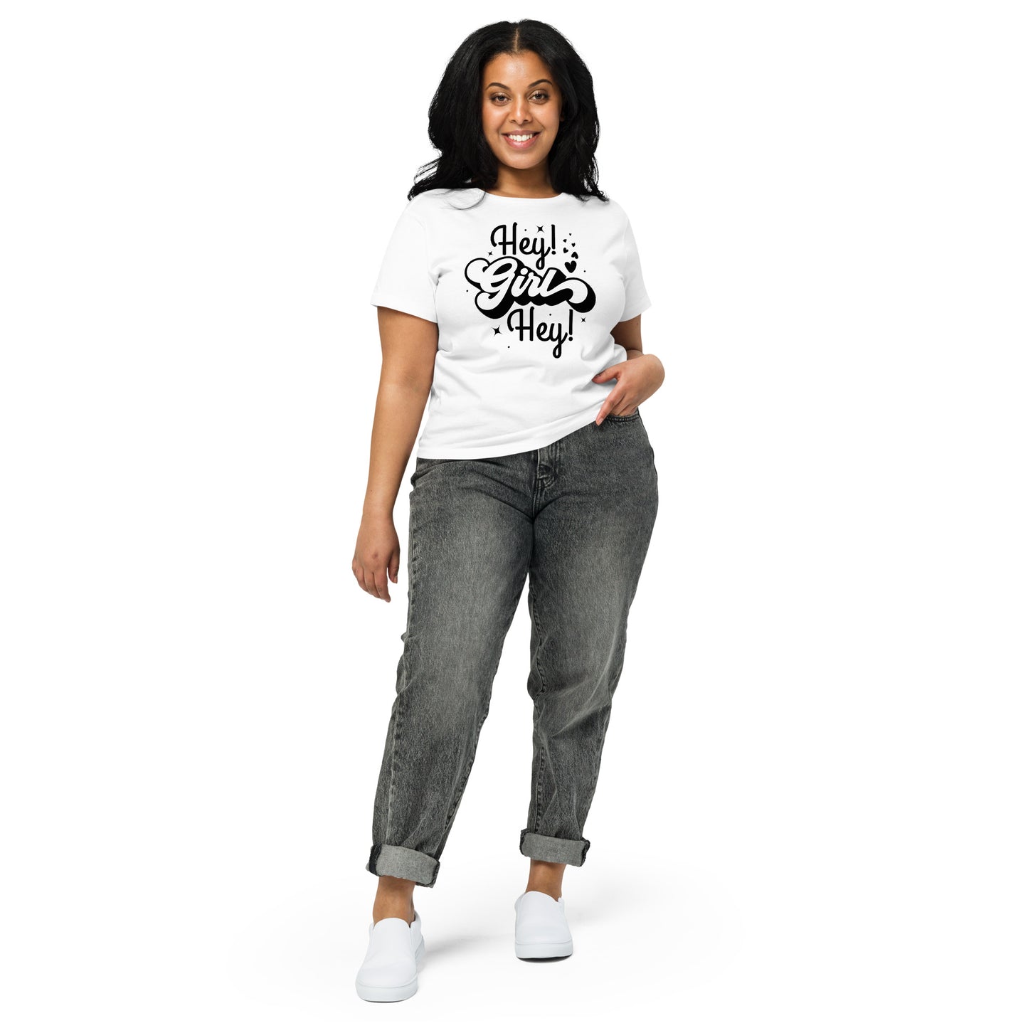 Hey Girl Women’s high-waisted t-shirt